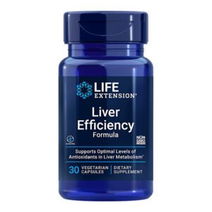 Life Extension, Liver Efficiency Formula, Supports Optimal Levels of Antioxidants in Liver Metabolism, 30 Vegetarian Capsules, Dietary Supplement, Gluten Free, NON GMO