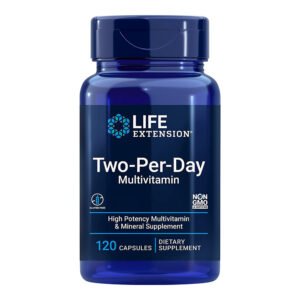 Life Extension, Two-Per-Day Capsules, High Potency Multivitamin & Mineral Support, 120 Capsules, Dietary Supplement, NON GMO