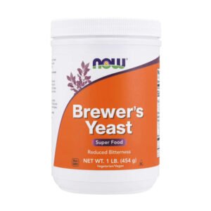 NOW, Brewer's Yeast, Super Food, Reduced Bitterness, Net Wt. 1 Lb (454g), Vegetarian/Vegan, NON GMO, Kosher