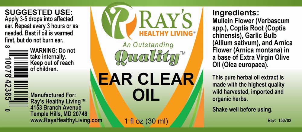 Ray's Healthy Living, Ear Clear Oil, 1 fl oz (30ml) - Image 2