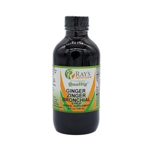 Ray's Healthy Living, Ginger Zinger Bronchial Syrup, Herbal Supplement, 4 fl oz (118ml)
