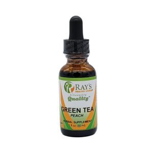 Ray's Healthy Living, Green Tea, Peach Flavor, Herbal Supplement, 1 fl oz (30ml)