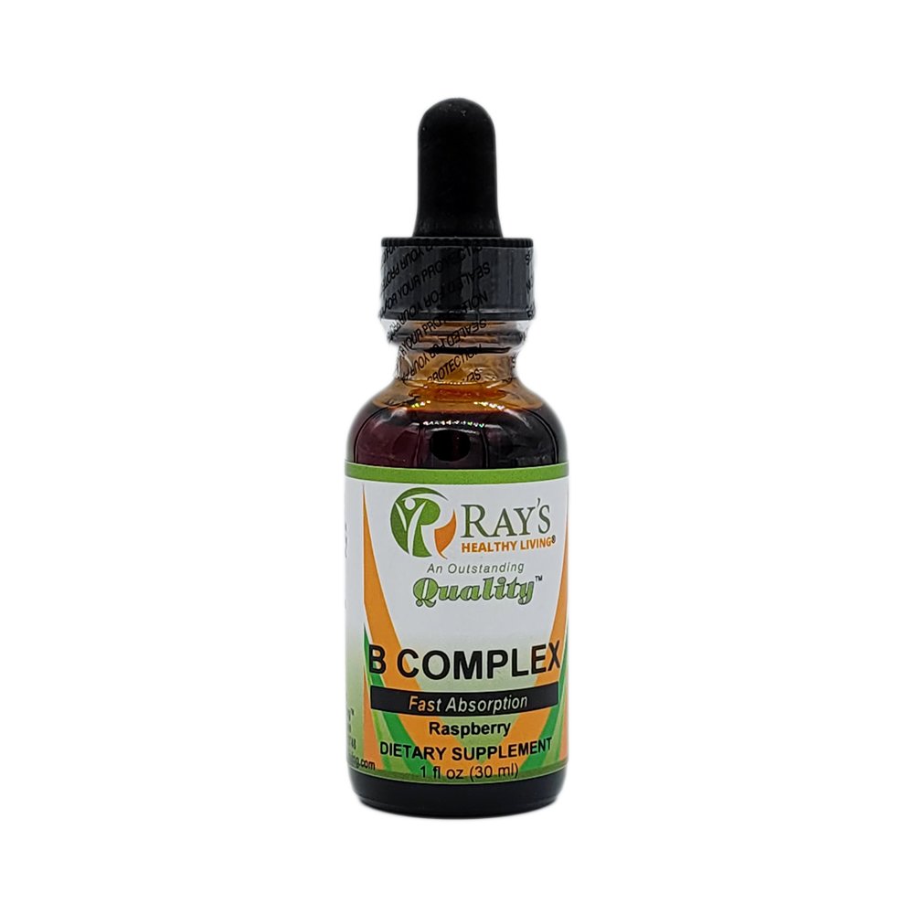 Ray's Healthy Living, B Complex, Fast Absorption, Raspberry, Dietary Supplement, 1 fl oz (30ml)