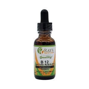 Ray's Healthy Living, B-12 with Folic Acid & B-6, Fast Absorption, Raspberry, Dietary Supplement, 1 fl oz (30ml)