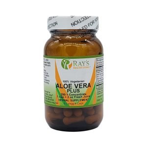 Ray's Healthy Living, Aloe Vera Plus, 200:1 Concentrate, 1 cap = 2 oz Fresh Juice, 100% Vegetarian, Herbal Supplement, 60 Veggie Caps