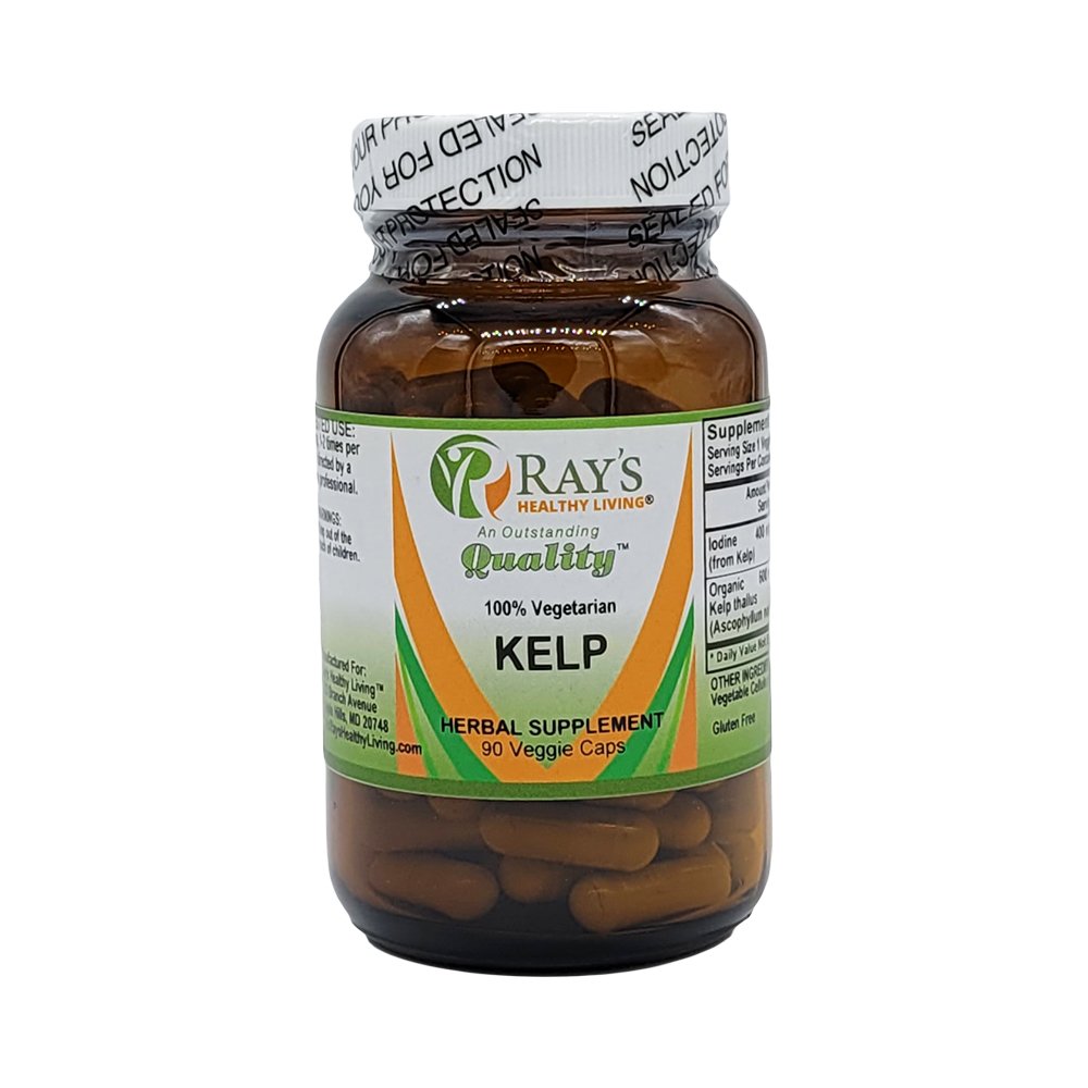 Ray's Healthy Living, Kelp, 100% Vegetarian, Herbal Supplement, 90 Veggie Caps
