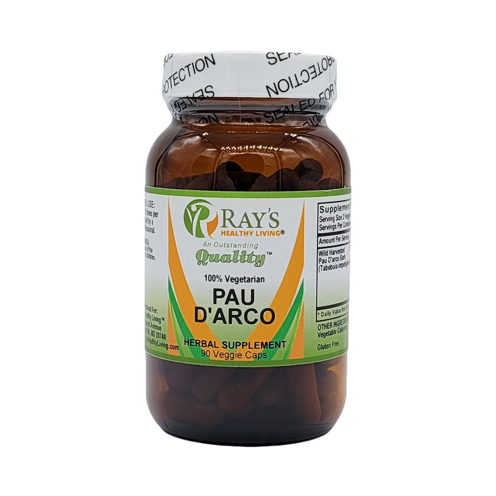 Ray's Healthy Living, Pau D'arco, 100% Vegetarian, Herbal Supplement, 90 Veggie Caps