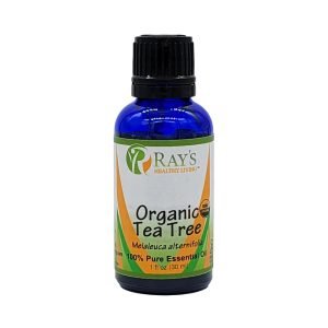 Ray's Healthy Living, Organic Tea Tree (Melaleuca alternifolia), 100% Pure Essential Oil, 1 fl oz (30ml)
