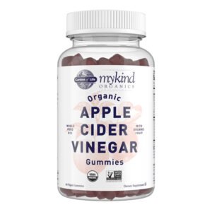 Garden of Life, My Kind Organics, Apple Cider Vinegar Gummies, Whole Food B12, with Organic Fruit, USDA Organic, NON GMO, Dietary Supplement, 60 Vegan Gummies