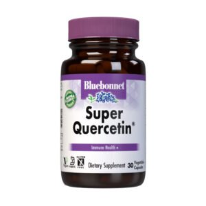 Bluebonnet, Super Quercetin, Quercetin, Vitamin C, Acerola, Bromelain, Dietary Supplement, 90 Vegetarian Capsules, Vegan, Kosher, Gluten Free, NON GMO