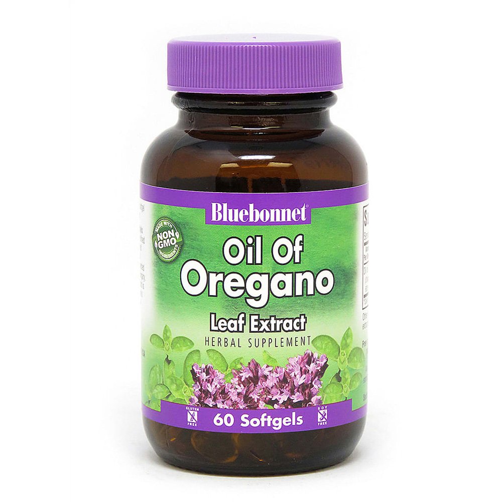 Bluebonnet, Oil of Oregano, Leaf Extract, Herbal Supplement, 60 Softgels, NON GMO, Gluten Free, Soy Free