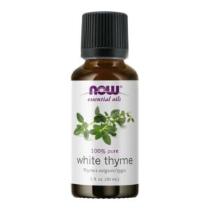 NOW Essential Oils, White Thyme (Thymus vulgaris/zygis), 100% Pure, Net fl oz (30ml)