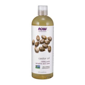 NOW Solutions, Castor Oil, 100% Pure Versatile Skin Care, Skin Softener, Multi-Purpose, 16 fl oz (473ml), NON GMO