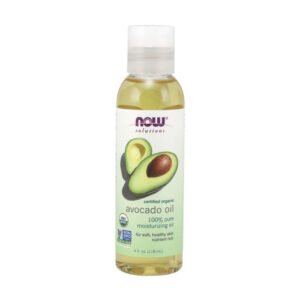 NOW Solutions, Avocado Oil, Certified Organic, 100% Pure Moisturizing Oil, for Sot Healthy Skin, Nutrient Rich, 4 fl oz (118ml), NON GMO