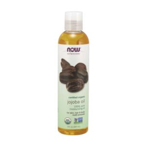 NOW Solutions, Certified Organic Jojoba Oil, 100% Pure Moisturizing Oil, for Skin, Hair & Body