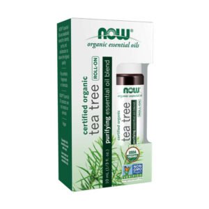 NOW, Organic Essential Oils,  Certified Organic, Tea Tree, Roll-On,  Purifying Essential Oil Blend, NON GMO, USDA Organic, 10ml (1/3 fl oz)