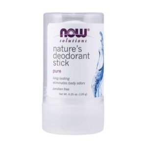 NOW, Nature's Deodorant Stick, Pure, Long-Lasting, Eliminates Body odor, Paraben Free, New Wt. 4.25oz (120g)