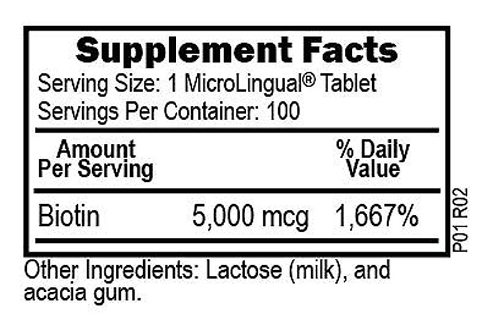 Superior Source, Biotin 5,000mcg, Assists in Utilization of Protein, 100 MicroLingual Instant Dissolve Tablets, Dietary Supplement - Image 2
