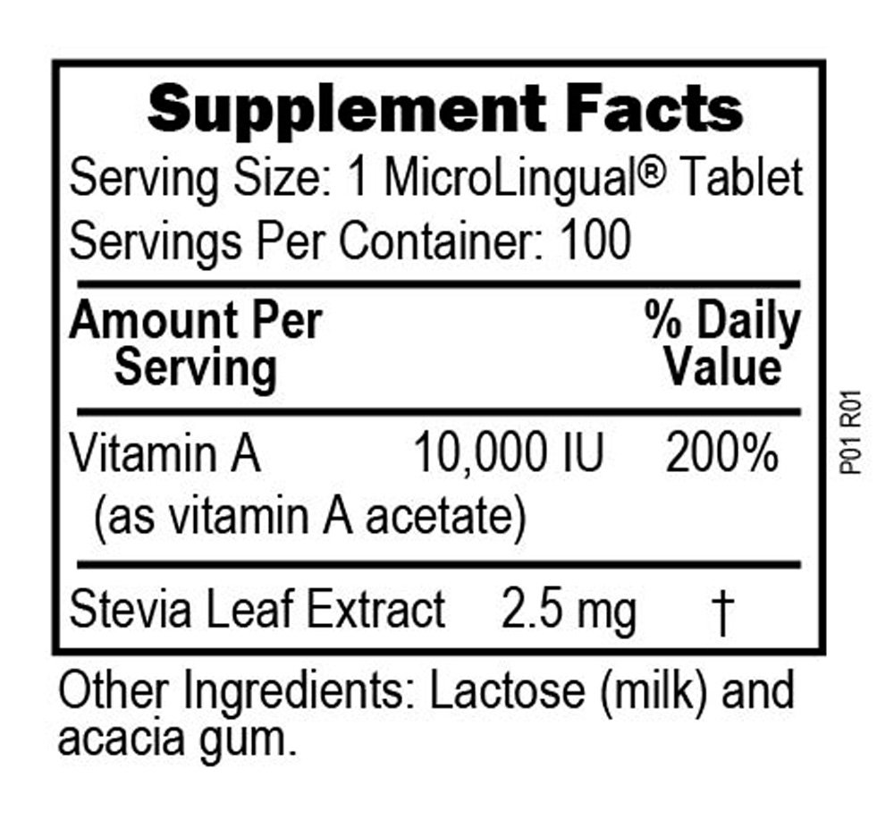 Superior Source, Vitamin A 3,000 mcg RAE, 10,000 IU,100 Micro Lingual Instant Dissolve Tablets, Dietary Supplement - Image 2