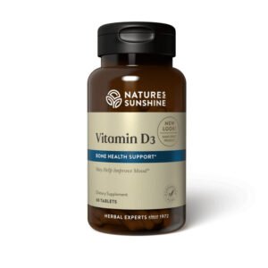 Nature's Sunshine, Vitamin D3, Dietary Supplement, 60 Tablets