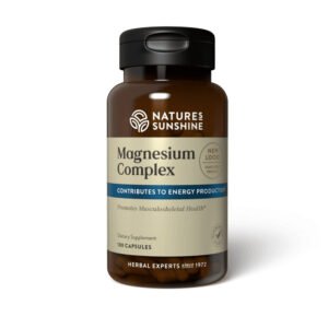 Nature's Sunshine, Magnesium Complex, Contributes to Energy Production, Promotes Musculoskeletal Health, Highly Bioavailable, Mineral Support, 100 Capsules
