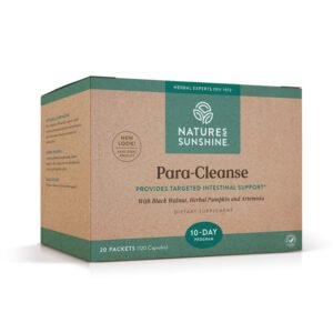 Nature's Sunshine, Para-Cleanse, Provides Targeted Intestinal Support, with Black Walnut, Herbal Pumpkin, and Artemisia, Dietary Supplement, 10 Day Program, 20 Packets (120 Capsules)