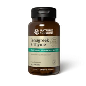 Nature's Sunshine, Fenugreek & Thyme, Relief of Occasional Respiratory Discomfort, Helps Sooth Mucous Membrane, Dietary Supplement, 100 Capsules