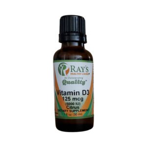 Ray's Healthy Living, Vitamin D3 125mg, 5,000 IU, Citrus, Dietary Supplement, 1 fl oz (30ml)