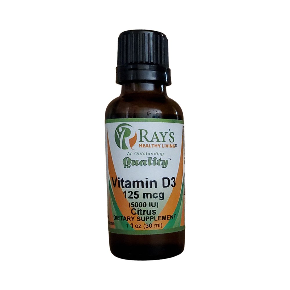 Ray's Healthy Living, Vitamin D3 125mg, 5,000 IU, Citrus, Dietary Supplement, 1 fl oz (30ml)