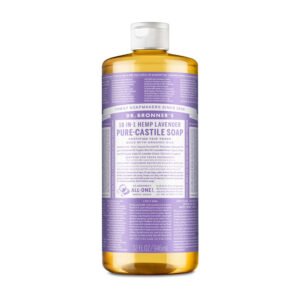 Dr. Bronner's, Certified Fair Trade, 18-in-1-Hemp Lavender, Pure-Castile Soap, made with Organic Oils, 32 fl oz (1 US QT)/946ml