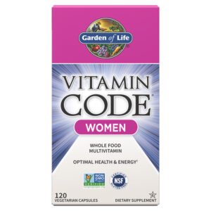 Garden of Life, Vitamin Code, Women, Raw Whole Food Multivitamin, Live Probiotics & Enzymes, No Binders or Fillers, 120 Vegetarian Capsules, Whole Food Dietary Supplement, Kosher, NON GMO, Gluten Free, RAW, Vegetarian