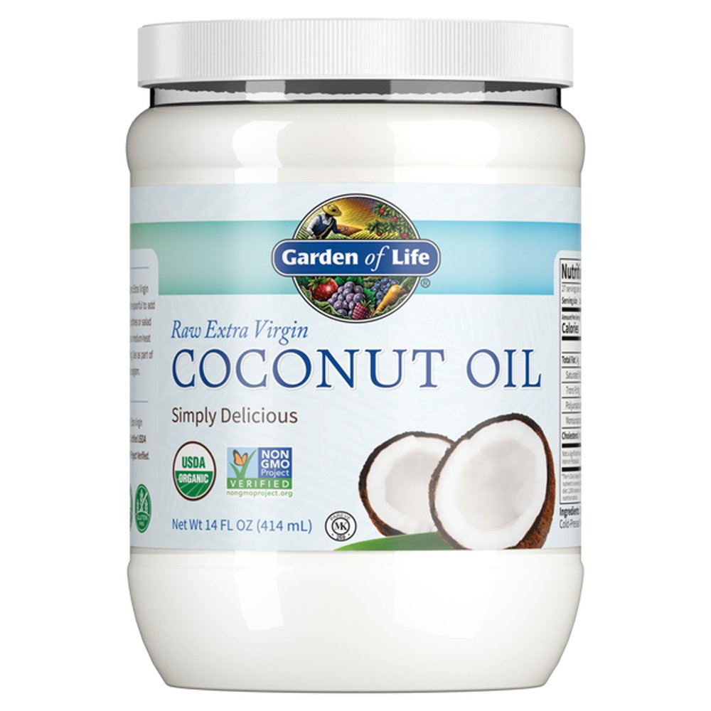 Garden of Life, Raw Extra Virgin Coconut Oil, Simply Delicious, Net Wt. 14 fl oz (414ml), USDA Organic, NON GMO